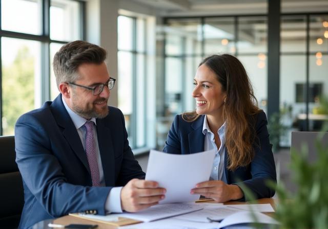 Consulente finanziario di Nido Previdente che assiste un cliente